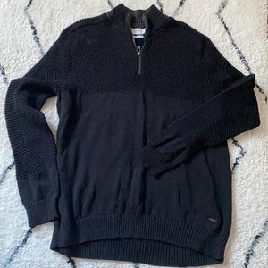 NWOT Calvin Klein Quarter Zip Sweater